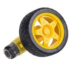 Zestaw napędowy TT D65 - silnik DC 6V z kołem 65mm - z przekładnią 1:48