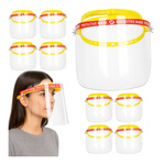 HURT 10 szt - Przyłbica ochronna nagłowna - otwierana - pełna pleksi