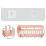 Wieszak Uniwersalny - 6x18.5cm - podwójna klamra U 90mm - samoprzylepny uchwyt