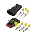 Złącze Superseal 3 PIN komplet - wtyk+gniazdo 3PIN - złącze hermetyczne - szczelne