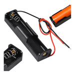 Koszyk na akumulator 1x 18650 3,7V Li-Ion - koszyczek na baterie (ogniwo) z przewodami