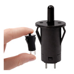 Włącznik Monostabilny Chwilowy 3A 250V Okrągły Zwierny Meblowy