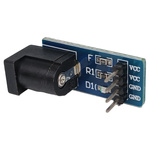Gniazdo DC 2,1/5,5mm do płytki stykowej z LED - gniazdo zasilania płytki stykowej